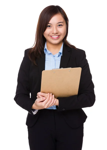 Joven asiática mujer de negocios traje — Foto de Stock