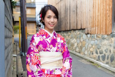 Geleneksel kostüm Japon kadın