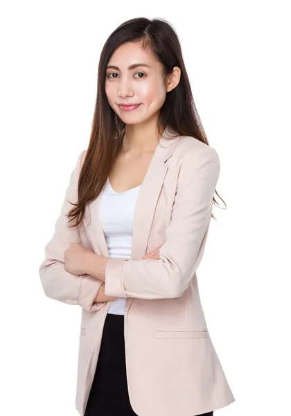 Junge asiatische Geschäftsfrau in Business-Anzug — Stockfoto