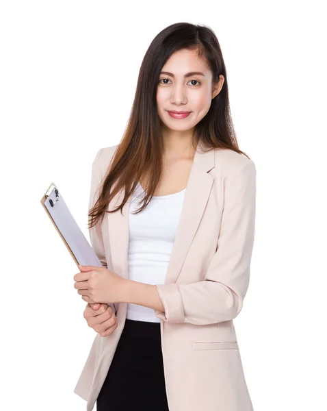 Joven asiática mujer de negocios traje — Foto de Stock