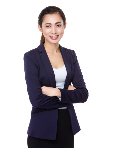 Junge asiatische Geschäftsfrau in Business-Anzug — Stockfoto