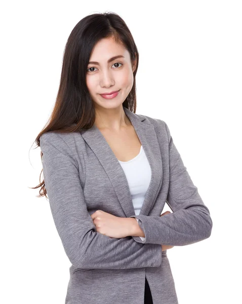 Young asian businesswoman in business suit — Stock Photo, Image