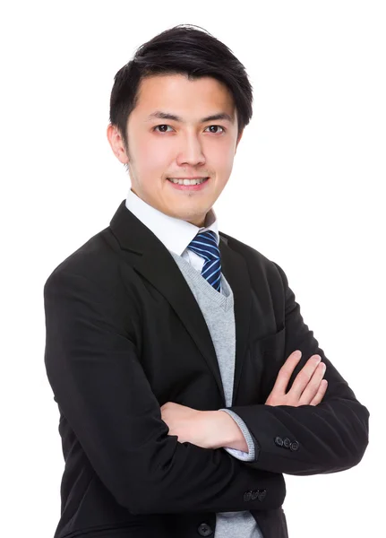 Junge asiatische Geschäftsmann in Business-Anzug — Stockfoto