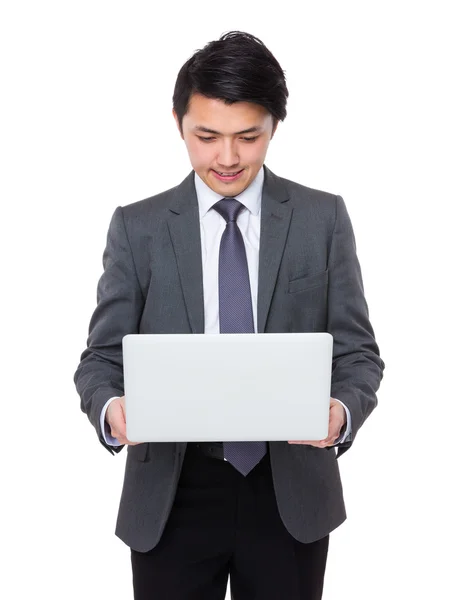 Joven asiático hombre de negocios traje — Foto de Stock