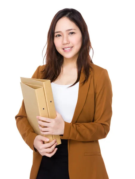 Joven asiática mujer de negocios traje — Foto de Stock