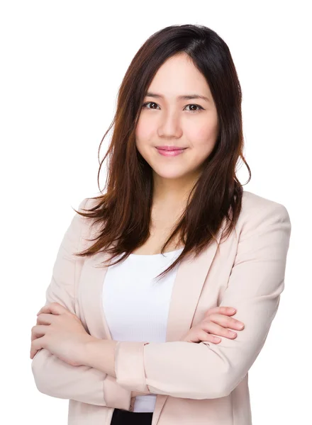 Young asian businesswoman in business suit — Stock Photo, Image