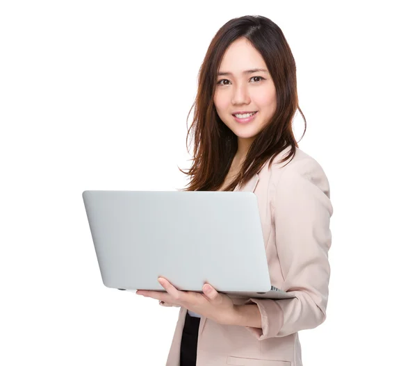 Young asian businesswoman in business suit — Stock Photo, Image