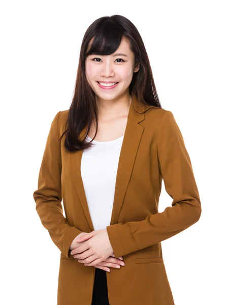 Young asian businesswoman in business suit — Stock Photo, Image