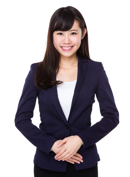 Jeune femme d'affaires asiatique en costume d'affaires — Photo