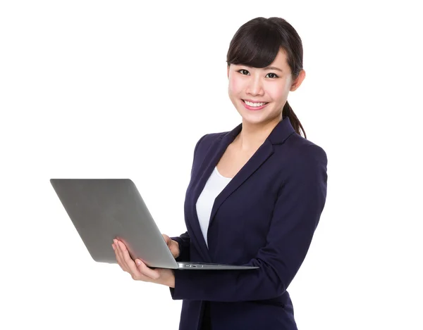 Young asian businesswoman in business suit — Stock Photo, Image