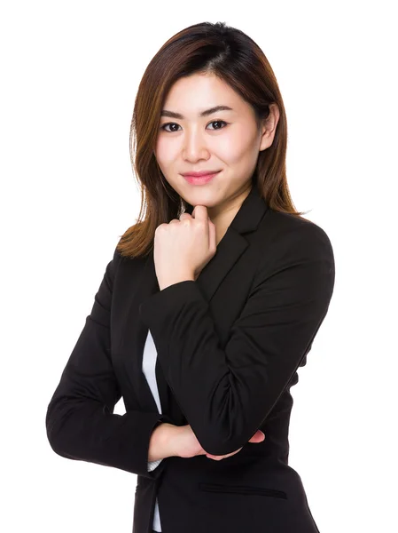 Young asian businesswoman in business suit — Stock Photo, Image