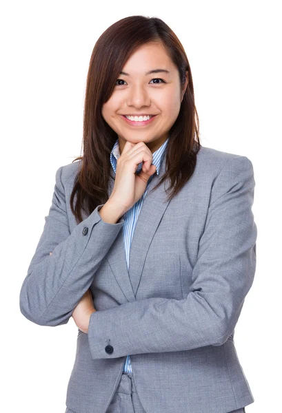 Young asian businesswoman in business suit — Stock Photo, Image