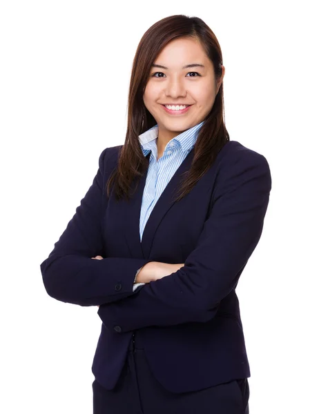 Young asian businesswoman in business suit — Stock Photo, Image