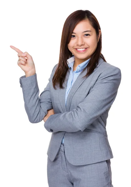 Young asian businesswoman in business suit — Stock Photo, Image