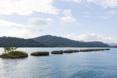 Güneş Ay Gölü Tayvan 'ın güzel doğal manzarası