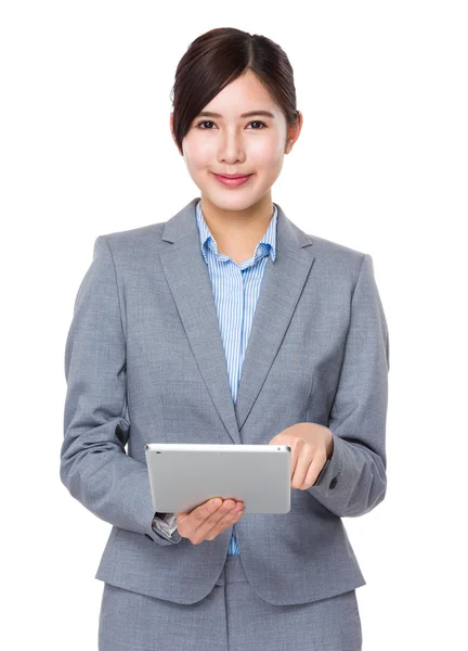 Young asian businesswoman in business suit — Stock Photo, Image