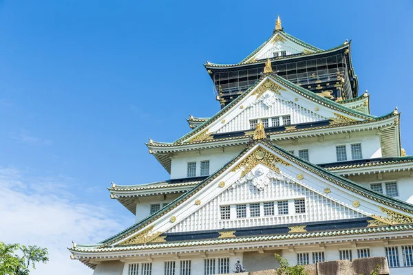 Osaka slott på dagtid — Stockfoto