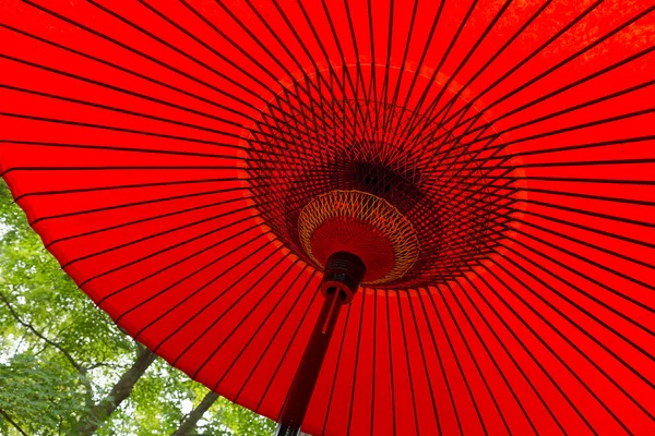 Traditional Japanese red umbrella — Stock Photo, Image