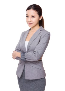 iş takım elbiseli genç Asyalı işkadını