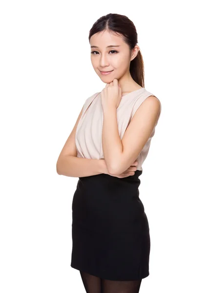 Mladá asijská podnikatelka v obchodní oděv — Stock fotografie
