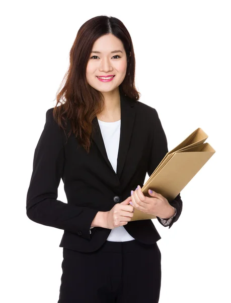 Joven asiática mujer de negocios traje — Foto de Stock