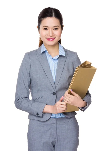 Joven asiática mujer de negocios traje — Foto de Stock