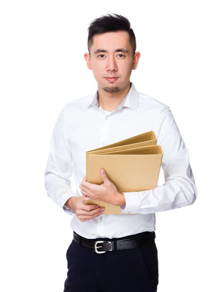 Joven asiático hombre de negocios en blanco camisa — Foto de Stock