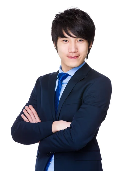 Giovane uomo d'affari asiatico in abbigliamento business — Foto Stock