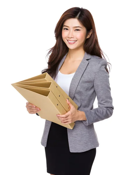 Joven asiática mujer de negocios traje — Foto de Stock