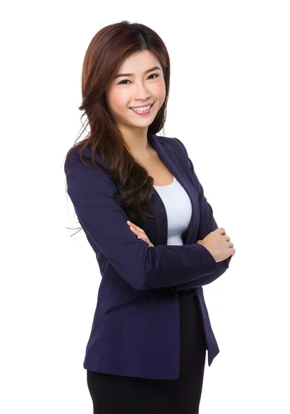 Young asian businesswoman in business suit — Stock Photo, Image