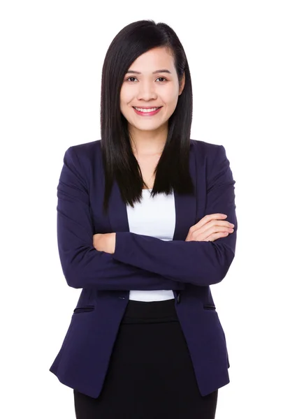 Junge asiatische Geschäftsfrau in Business-Anzug — Stockfoto