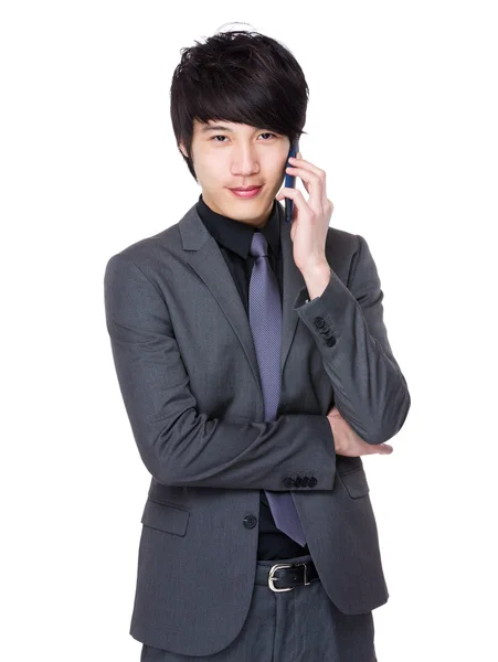 Young asian businessman in business suit — Stock Photo, Image