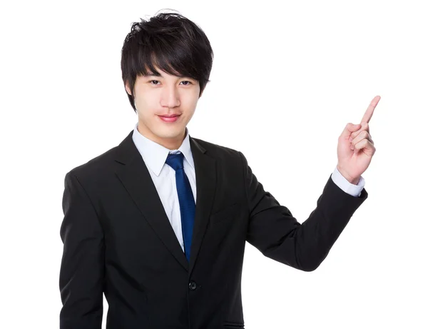 Jovem asiático homem de negócios em traje de negócios — Fotografia de Stock