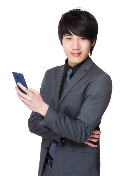 Junger asiatischer Geschäftsmann in Geschäftskleidung — Stockfoto