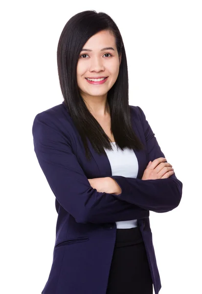 Junge asiatische Geschäftsfrau in Business-Anzug — Stockfoto