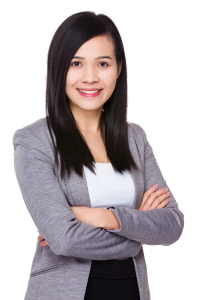 Young asian businesswoman in business suit — Stock Photo, Image