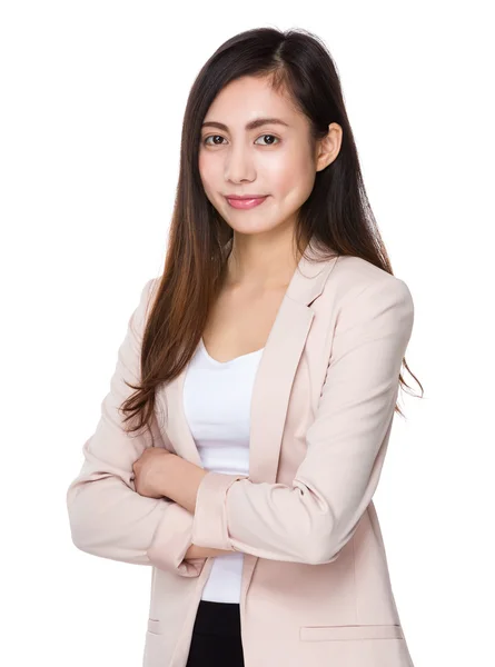 Junge asiatische Geschäftsfrau in Business-Anzug — Stockfoto