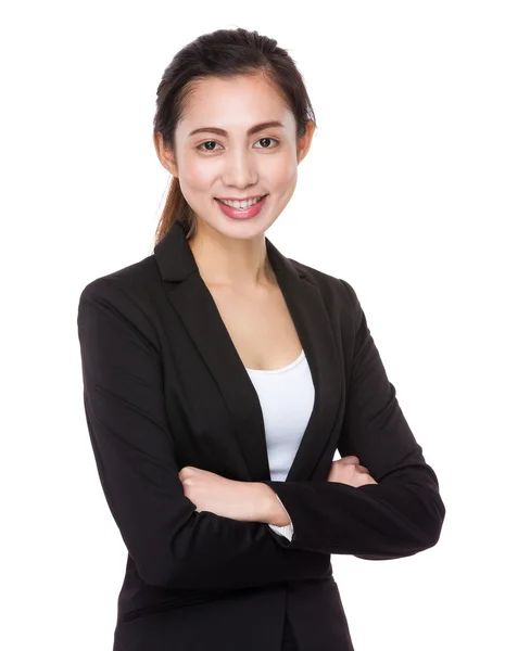 Young asian businesswoman in business suit — Stock Photo, Image