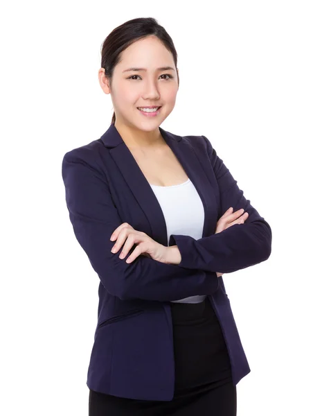 Junge asiatische Geschäftsfrau in Business-Anzug — Stockfoto