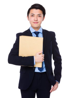 İş takım elbiseli genç Asyalı işadamı