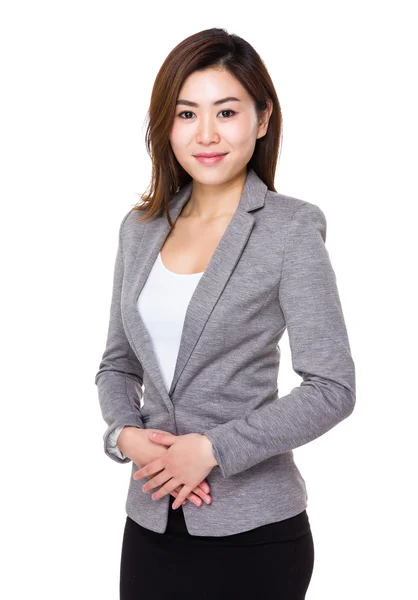 Junge asiatische Geschäftsfrau in Business-Anzug — Stockfoto