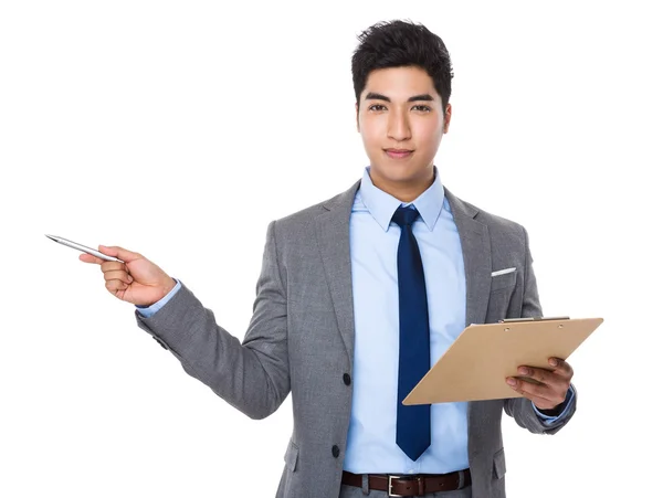 Joven asiático hombre de negocios traje — Foto de Stock