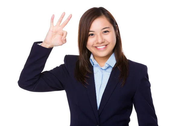 Joven asiática mujer de negocios traje — Foto de Stock