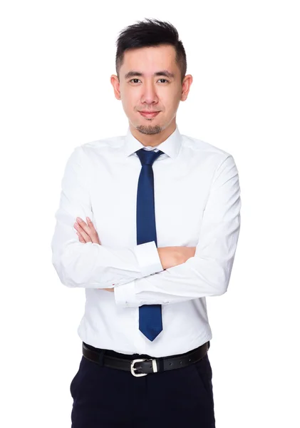 Young asian businessman in white shirt — Stock Photo, Image