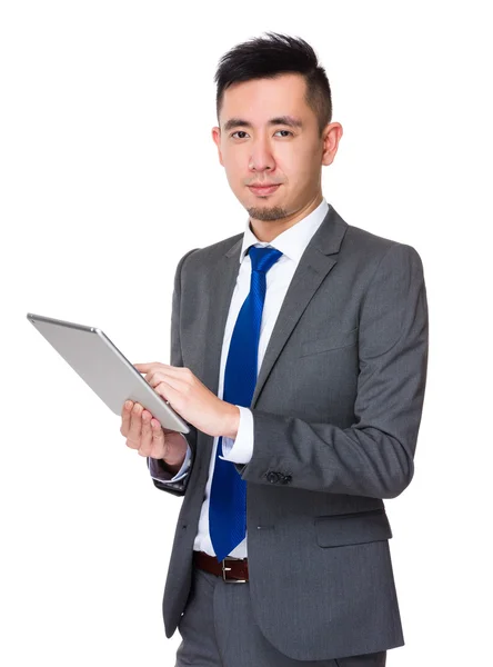 Young asian businessman in business suit — Stock Photo, Image