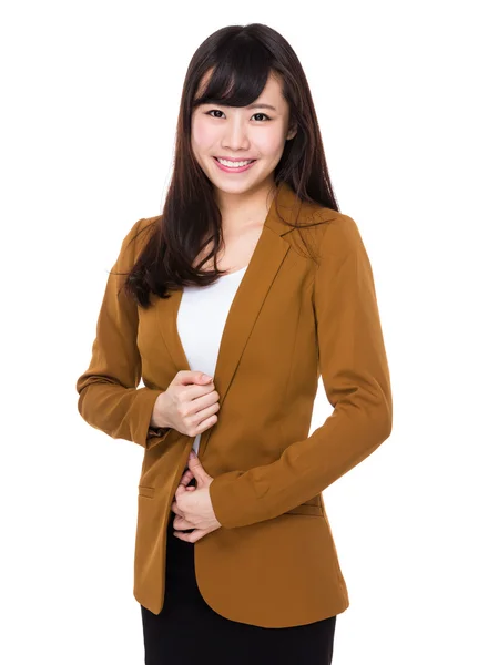 Young asian businesswoman in business suit — Stock Photo, Image