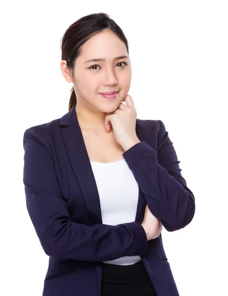 Young asian businesswoman in business suit — Stock Photo, Image