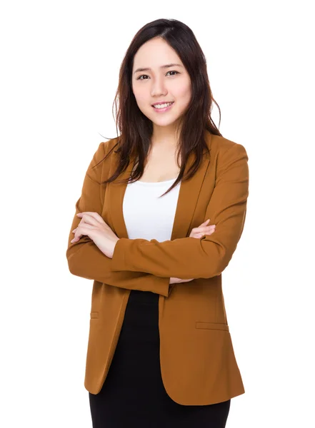 Young asian businesswoman in business suit — Stock Photo, Image