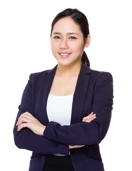 Young asian businesswoman in business suit — Stock Photo, Image