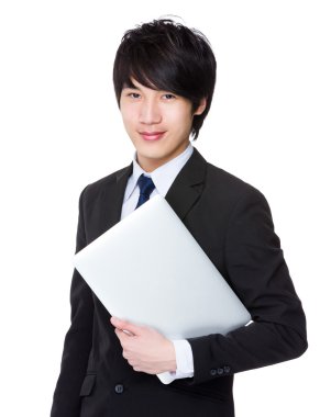 İş takım elbiseli genç Asyalı işadamı